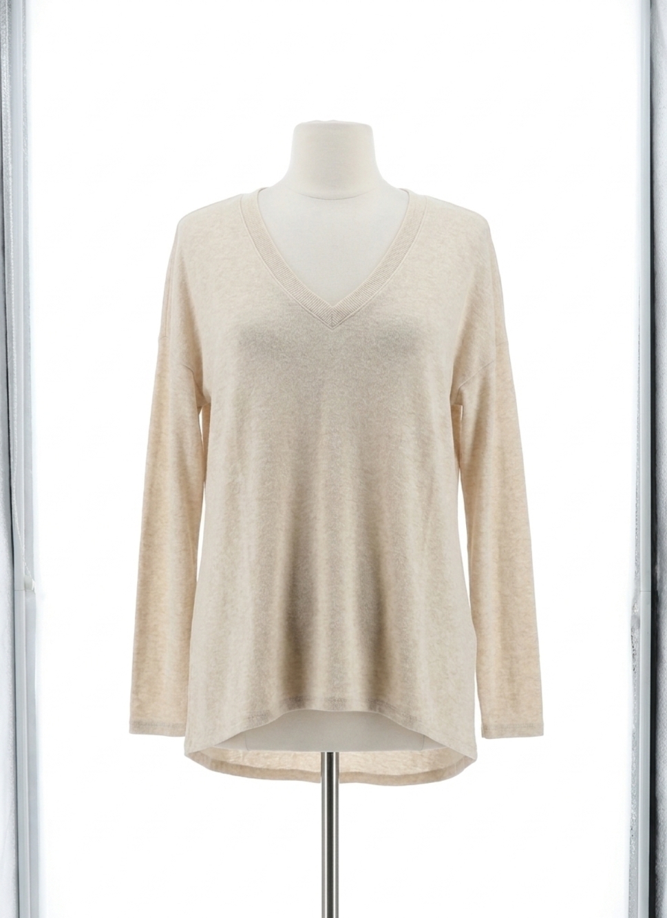 NEW LYSSE mya long sleeve tee in crisp chino